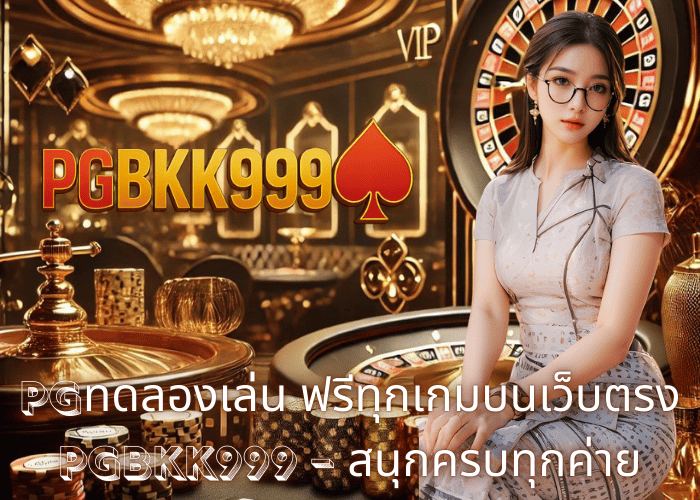 pgทดลองเล่น ฟรีทุกเกมบนเว็บตรง PGBKK999 – สนุกครบทุกค่าย